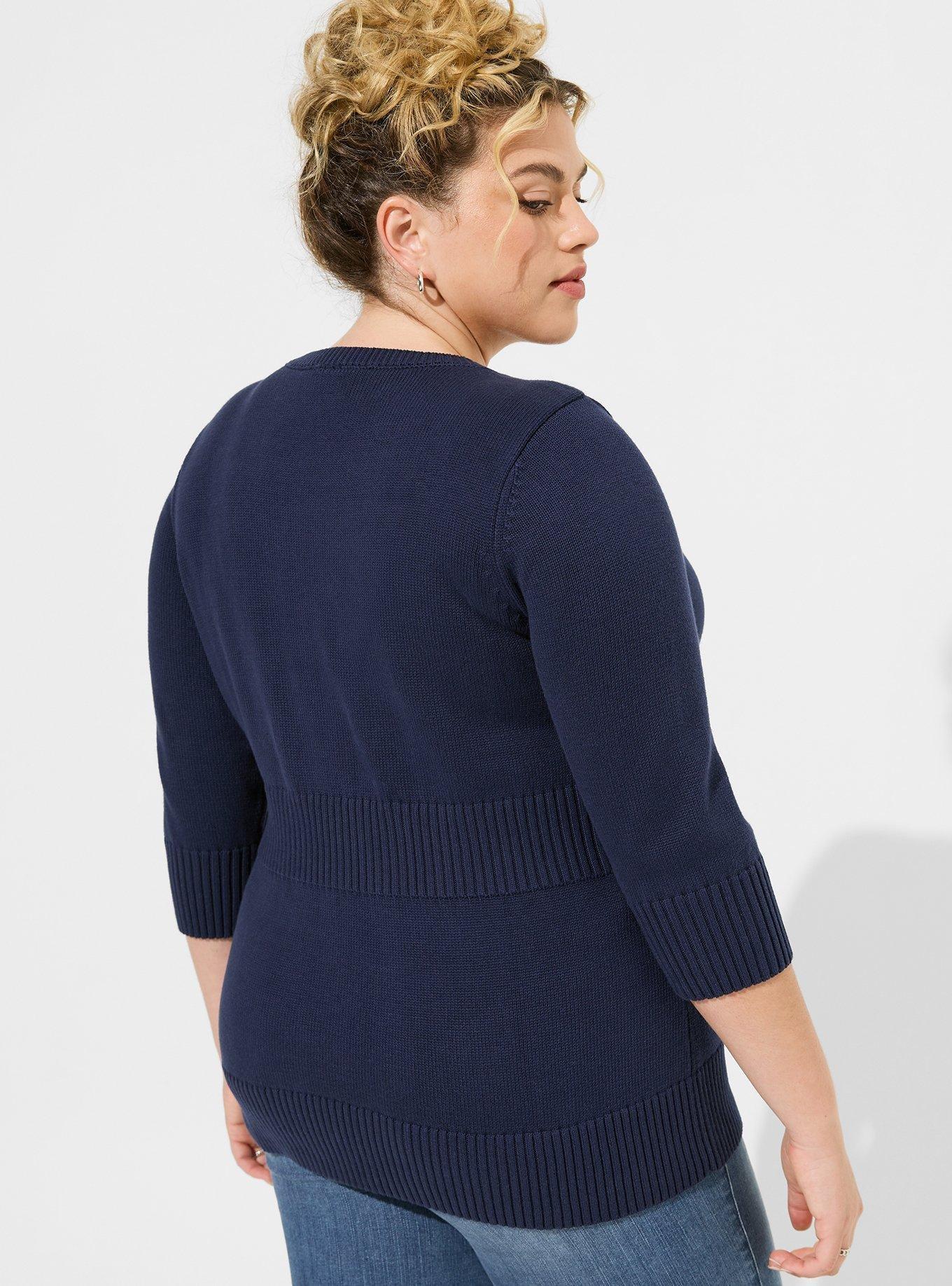 Navy blue hotsell tunic sweater