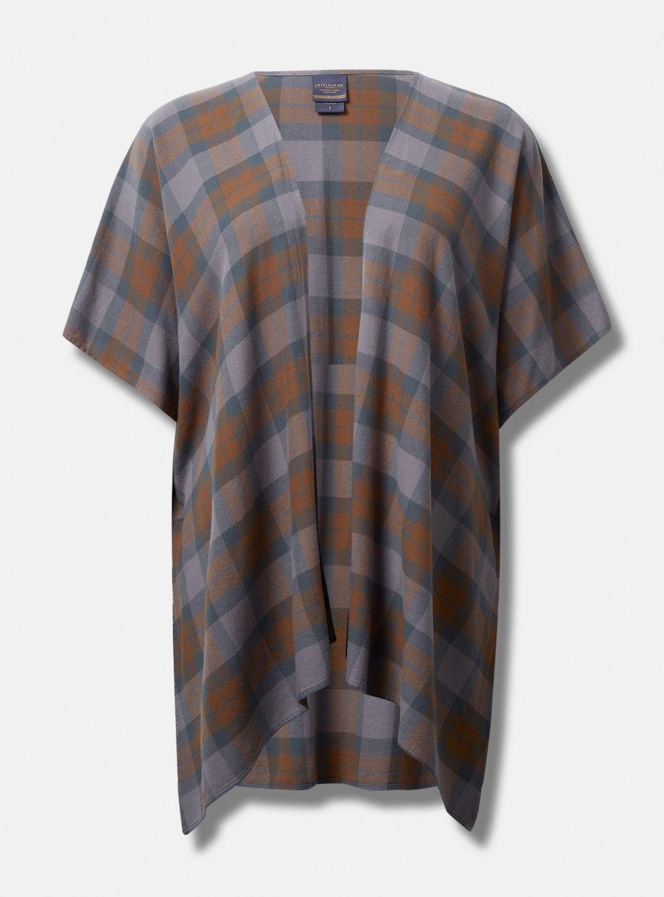Plus Size - Outlander Tartan Dolman Kimono - Torrid