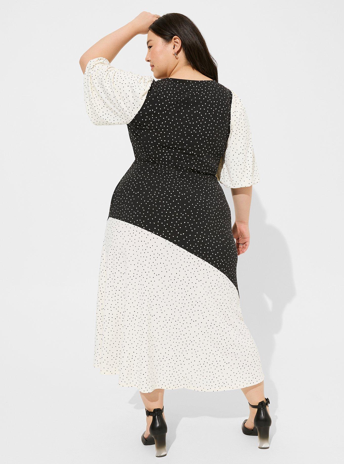Maxi Studio Knit Mix Print Dress