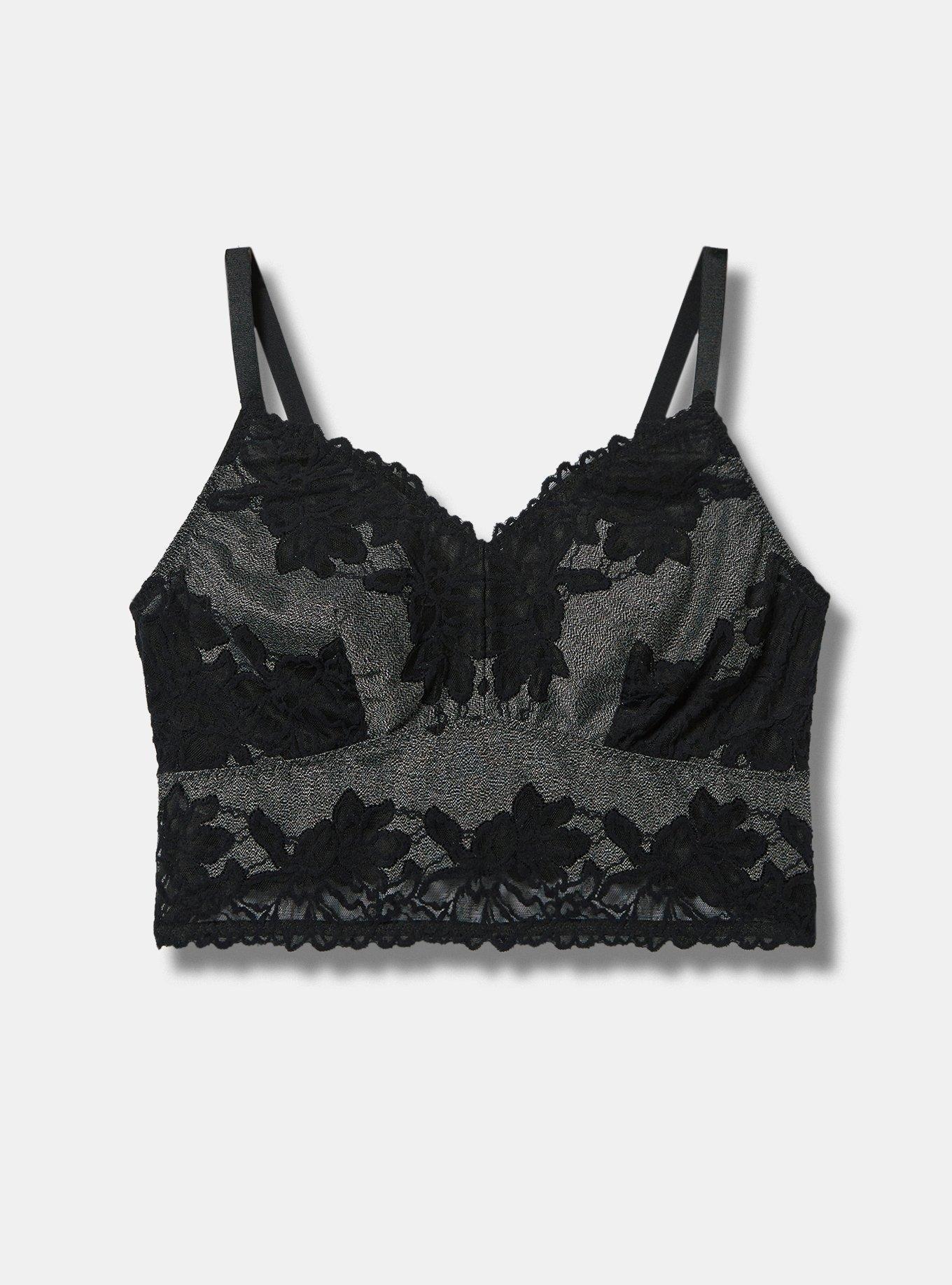 Plus Size - Lightly Lined Heather Lace Bralette - Torrid