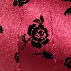 Plus Size Everyday Wire Free Lightly Lined Print 360° Back Smoothing® Bra, SPACED FLOCKED ROSES RED PLUM, swatch