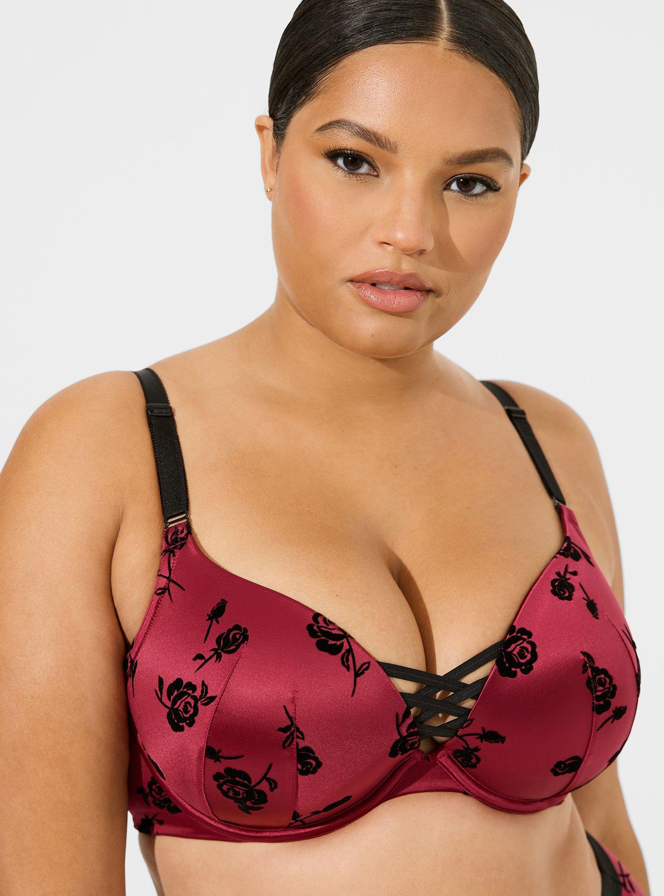 Lace Underwire Push-Up Bra for Plus Size Women