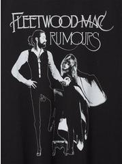 Plus Size Fleetwood Mac Classic Fit Cotton Crew Tee, DEEP BLACK, alternate