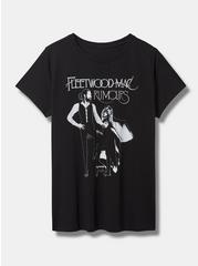 Plus Size Fleetwood Mac Classic Fit Cotton Crew Tee, DEEP BLACK, hi-res