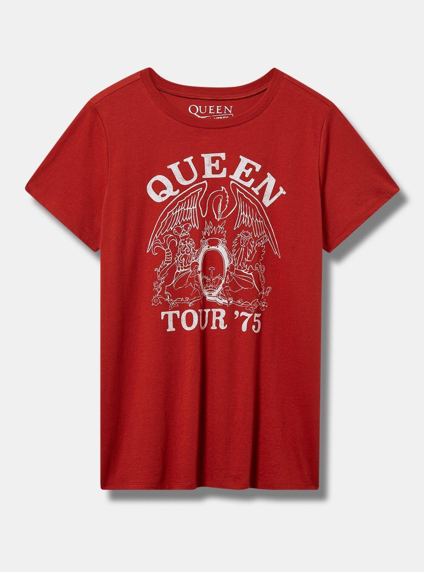 Plus Size Queen Classic Fit Cotton Crew Tee, BOSSA NOVA, hi-res