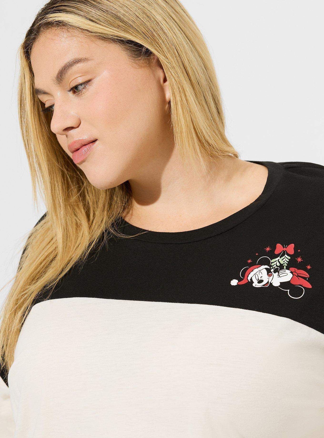 Plus Size - Disney Mickey Mouse Baseball Jersey Top - Torrid