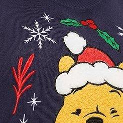 Disney Pooh Holiday Turtleneck Pullover Sweater, BLUE, swatch