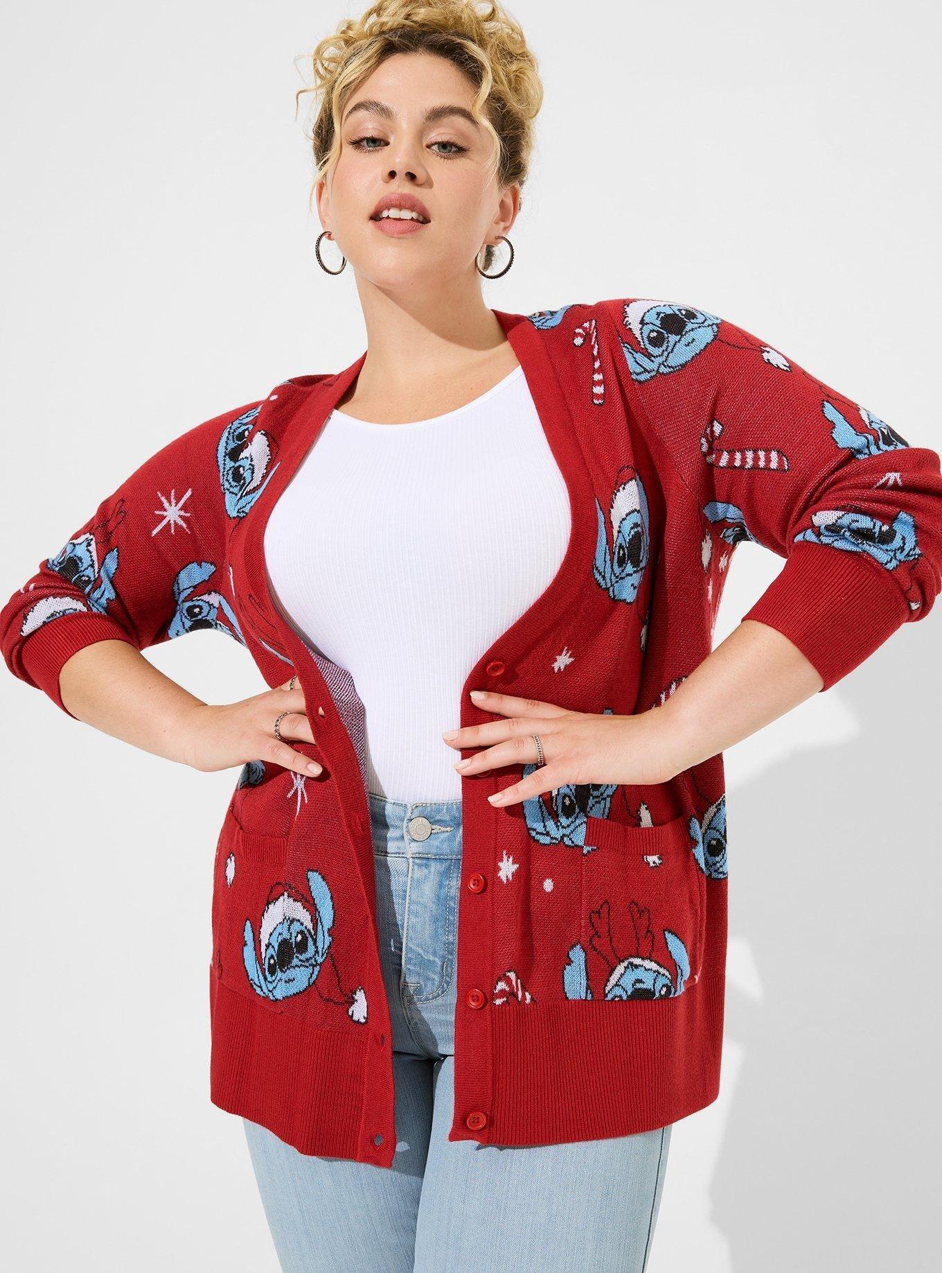 Plus size christmas clearance cardigan