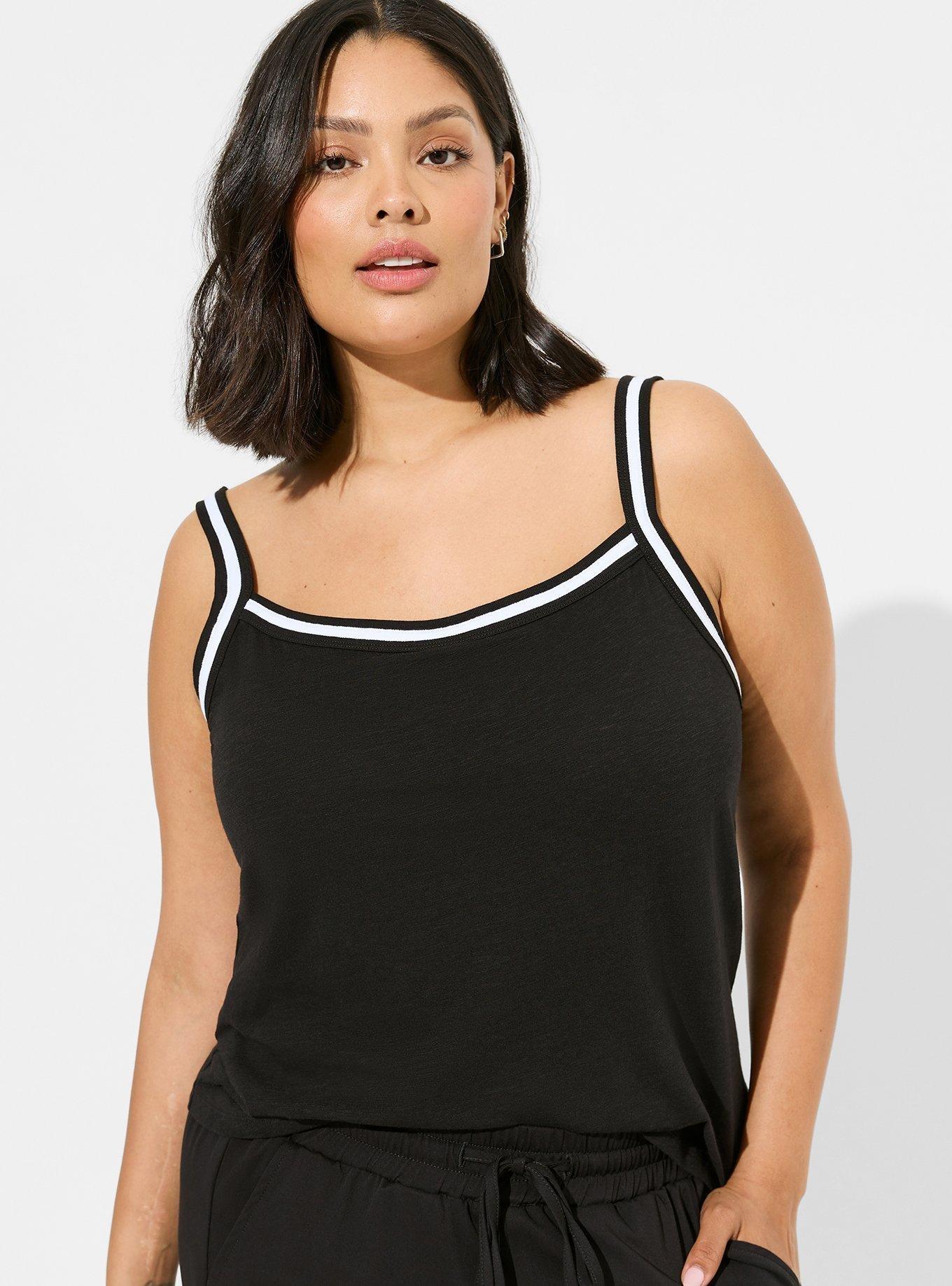 Super Soft Slub Scoop Neck Varsity Cami