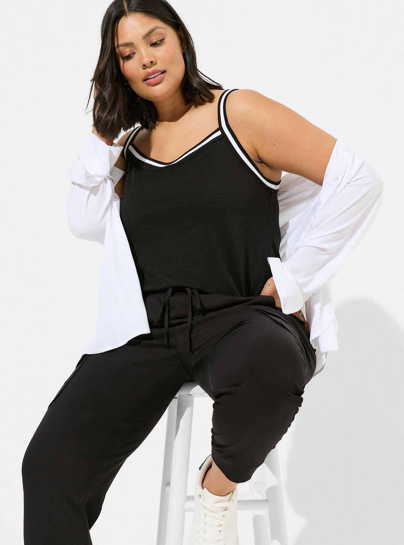 Super Soft Slub Scoop Neck Varsity Cami