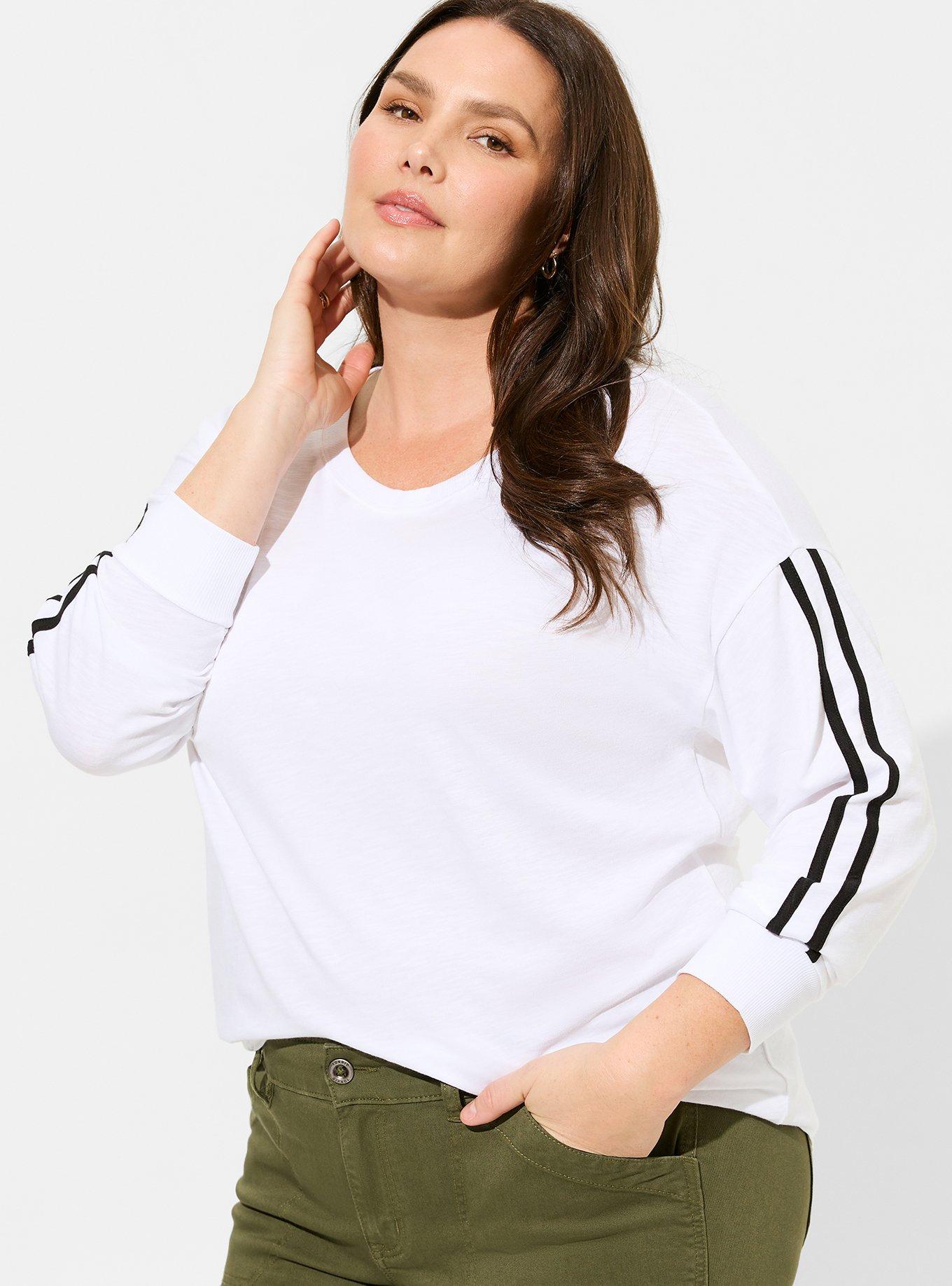 Super Soft Slub Crew Neck Drop Shoulder Varsity Tee