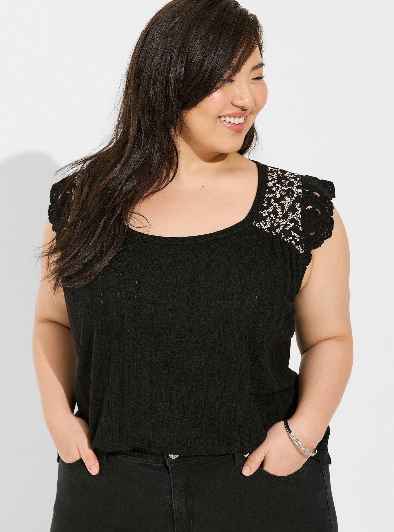 TORRID Knit Scoop Neck Tank Bodysuit