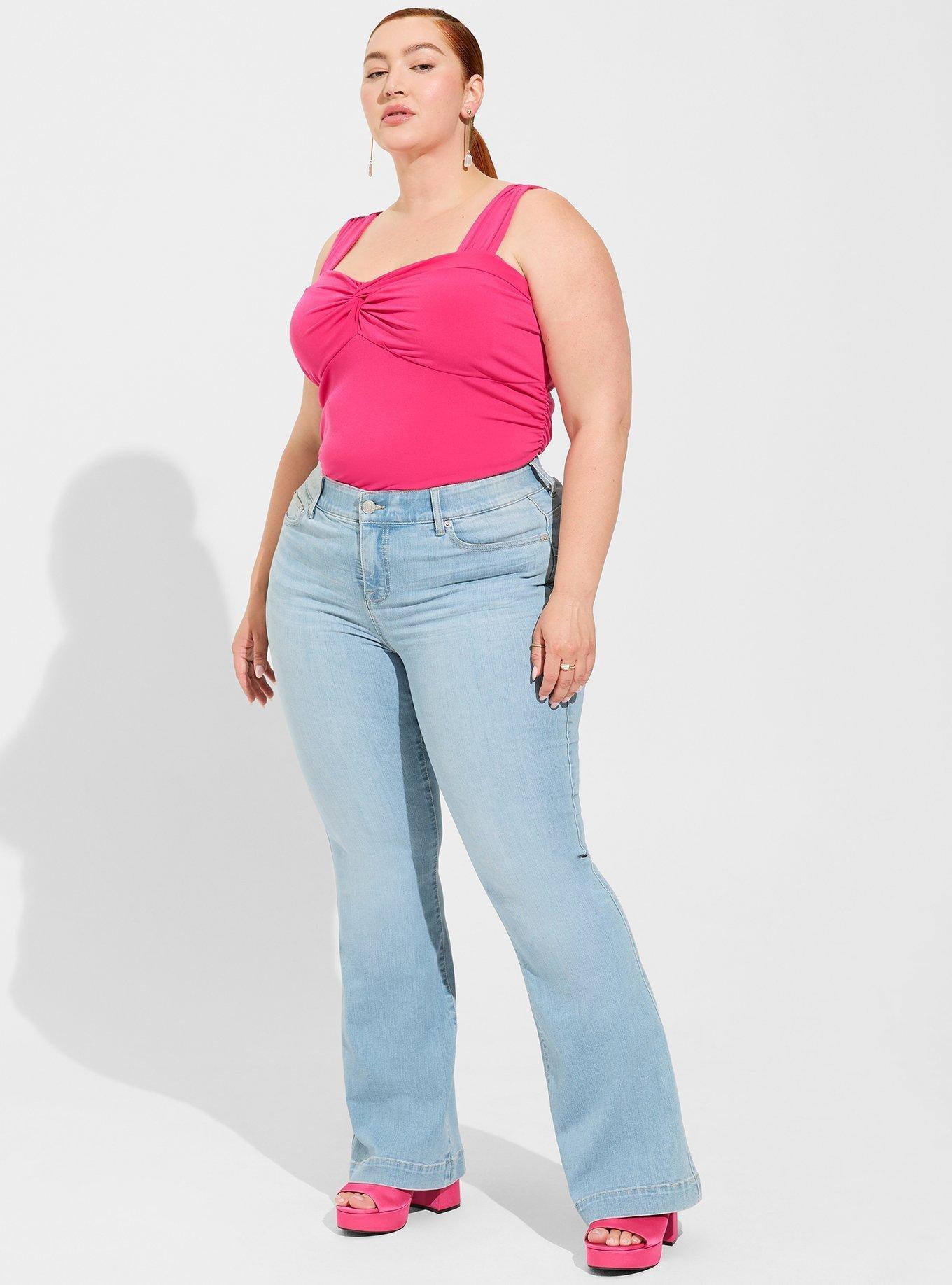 Plus Size - Studio Knit Sweetheart Twist Top - Torrid