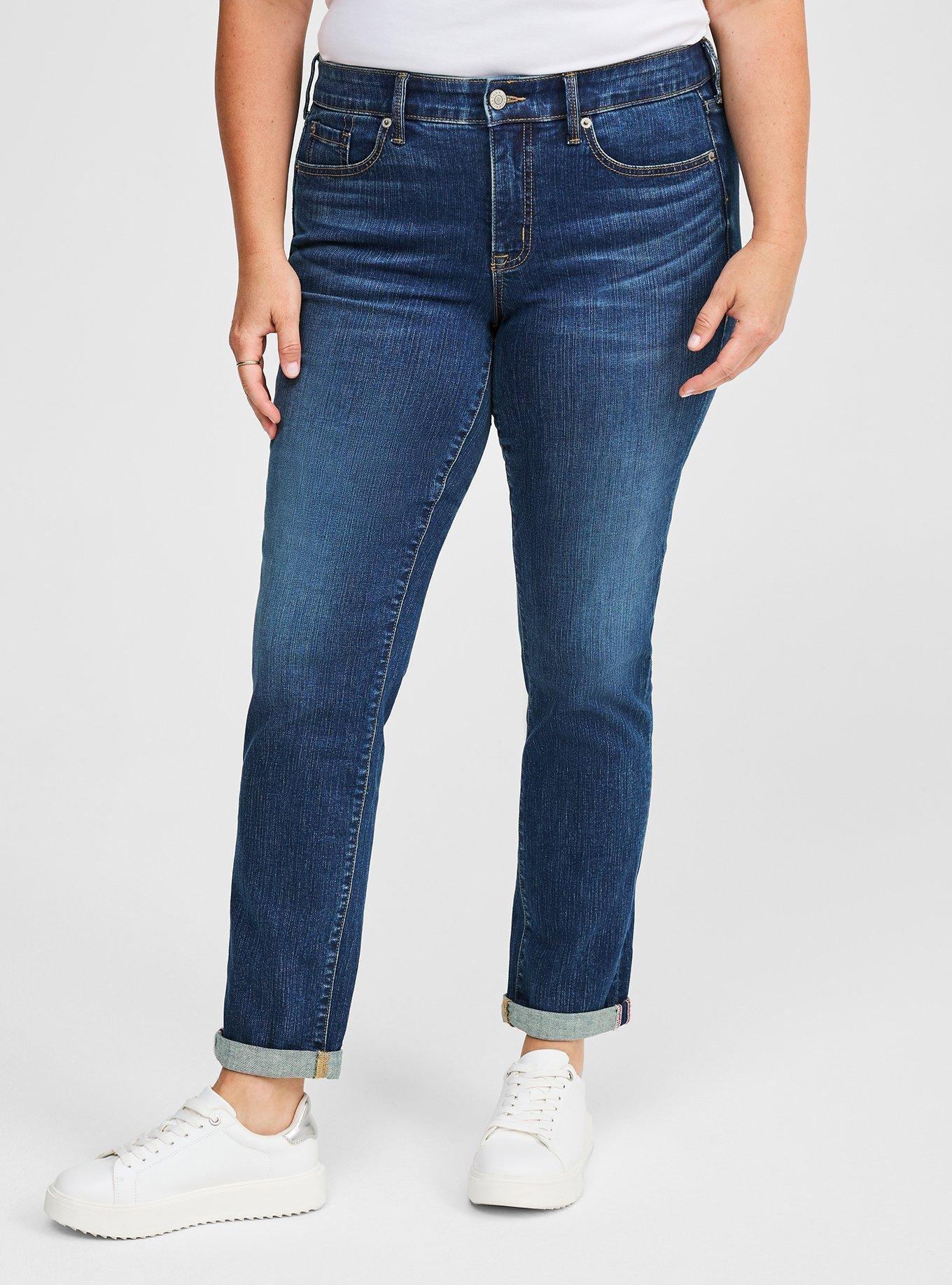 Perfect Boyfriend Vintage Stretch Mid-Rise Jean