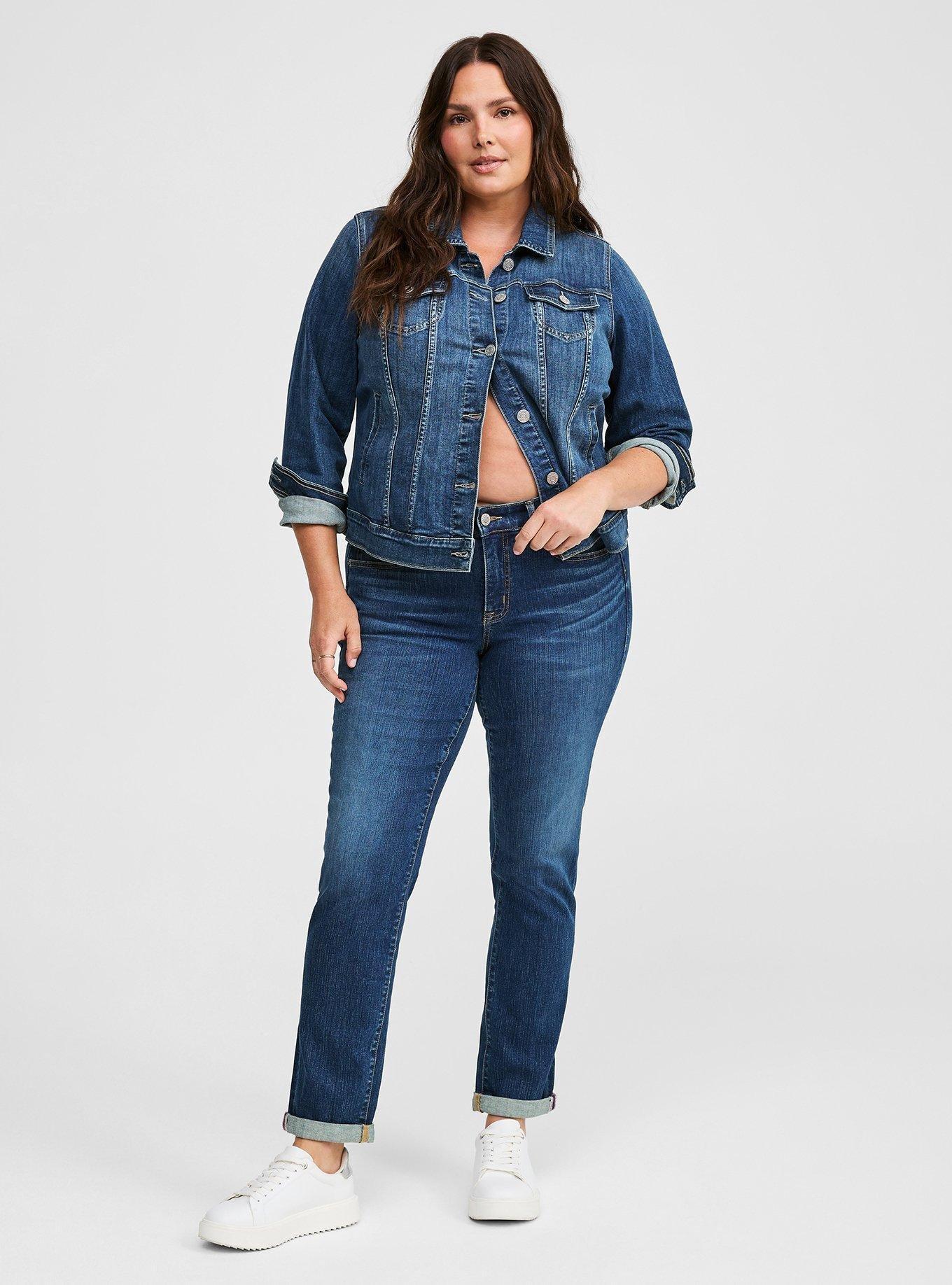 Plus Size Perfect Boyfriend Mid-Rise Jean, DRIVE THROUGH, hi-res