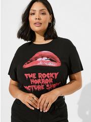 Plus Size The Rocky Horror Picture Show Relaxed Fit Cotton Boxy Tee, DEEP BLACK, alternate