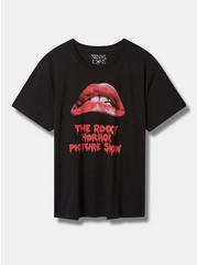 Plus Size The Rocky Horror Picture Show Relaxed Fit Cotton Boxy Tee, DEEP BLACK, hi-res