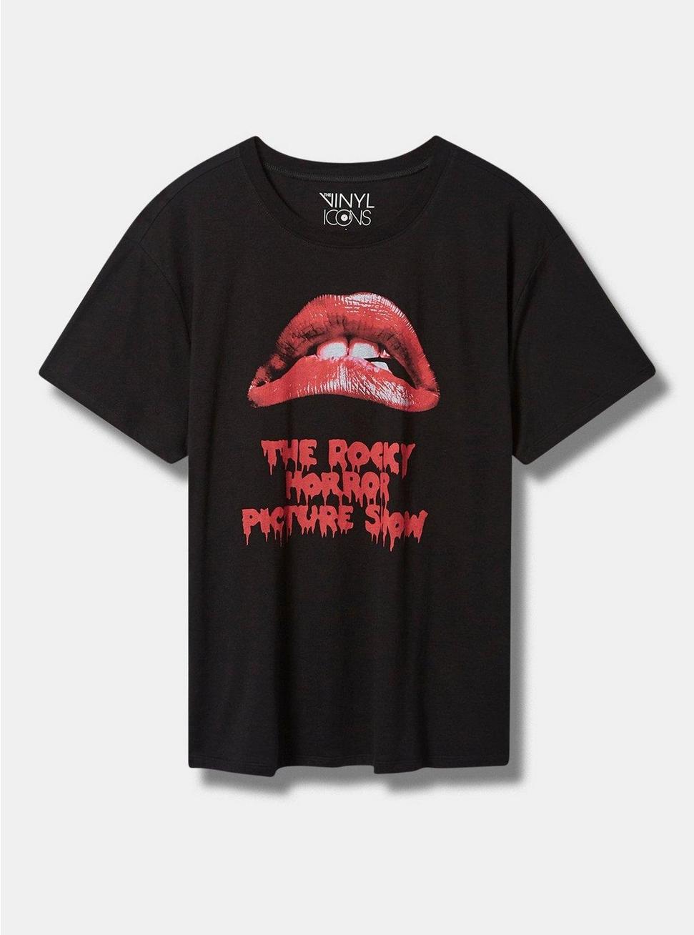 Plus Size The Rocky Horror Picture Show Relaxed Fit Cotton Boxy Tee, DEEP BLACK, hi-res