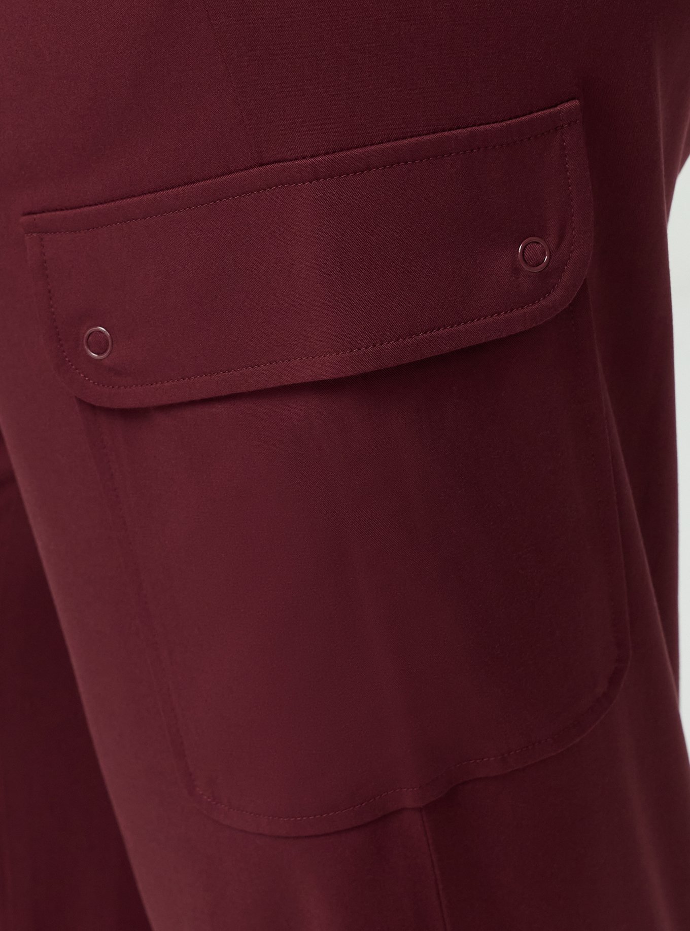 Wide-Leg Cargo Pant, WINDSOR WINE, alternate