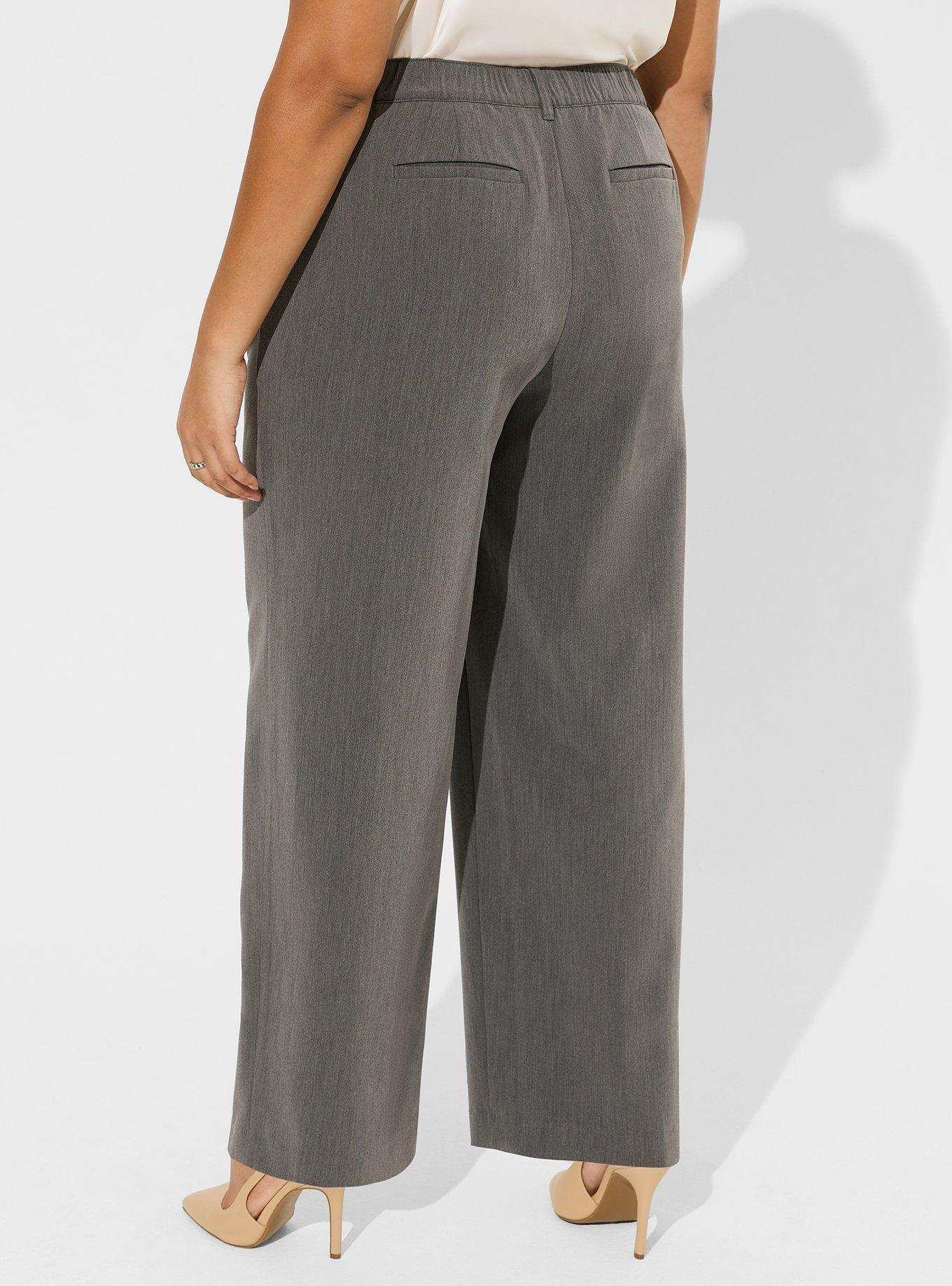 Tasha Dressy High Rise Pants - Charcoal