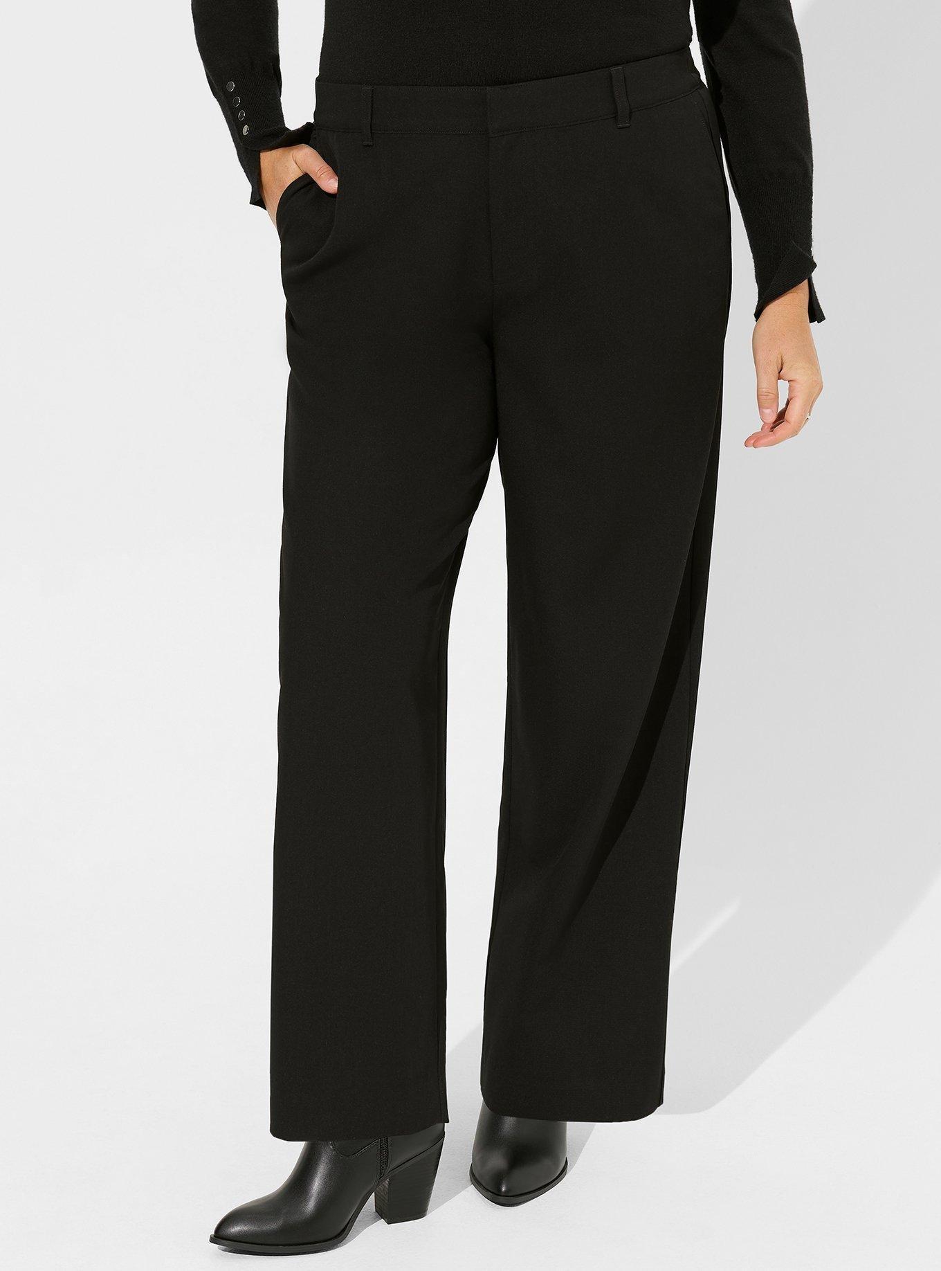 Plus Size - Wide Leg City Twill High Rise Pant - Torrid