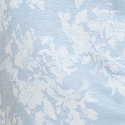 Relaxed Super Soft Slub V-Neck Tee, WATERFALL FLORAL, swatch