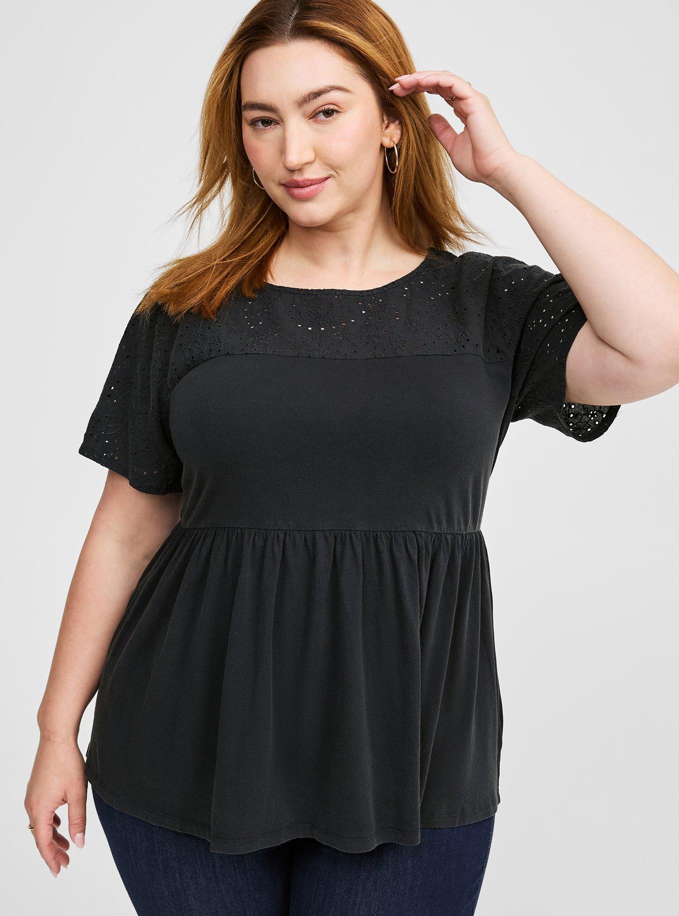 Babydoll short sleeve top