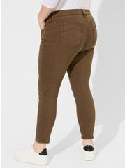 Plus Size Perfect Skinny Ankle Vintage Stretch Mid-Rise Jean, CHOCOLATE BROWN, alternate