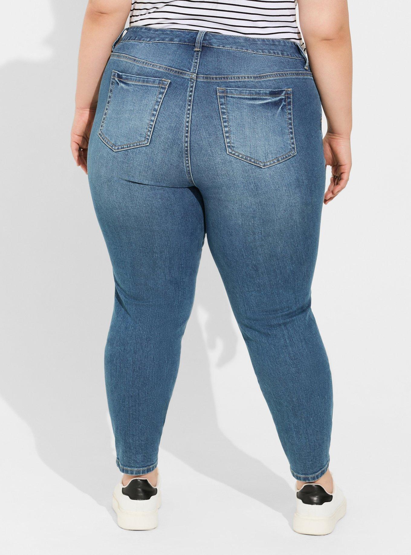 Plus Size - Perfect Boyfriend Ankle Vintage Stretch Mid-Rise Jean - Torrid