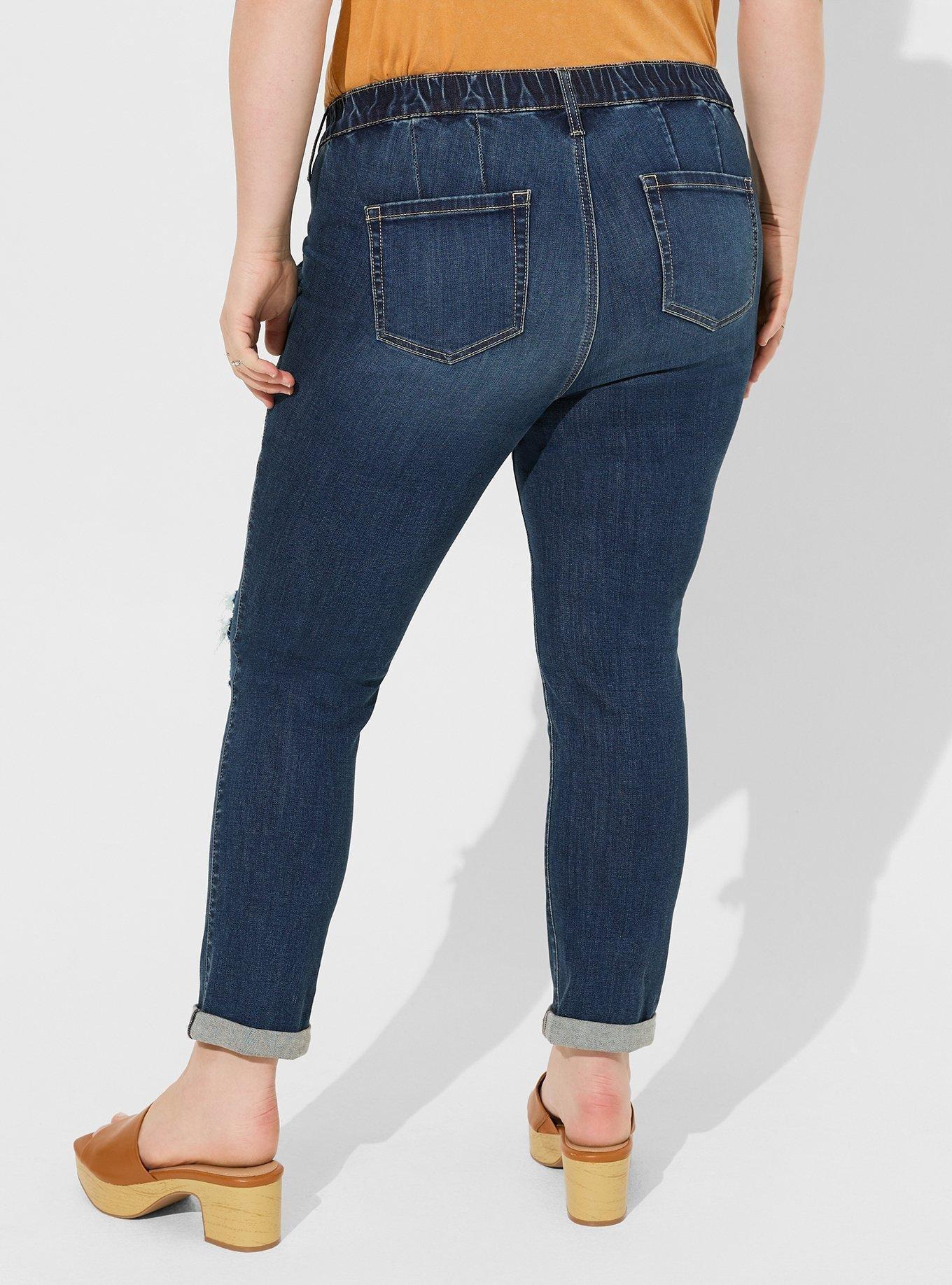 Plus Size - Pull-On Weekend Straight Super Soft Mid-Rise Jean - Torrid