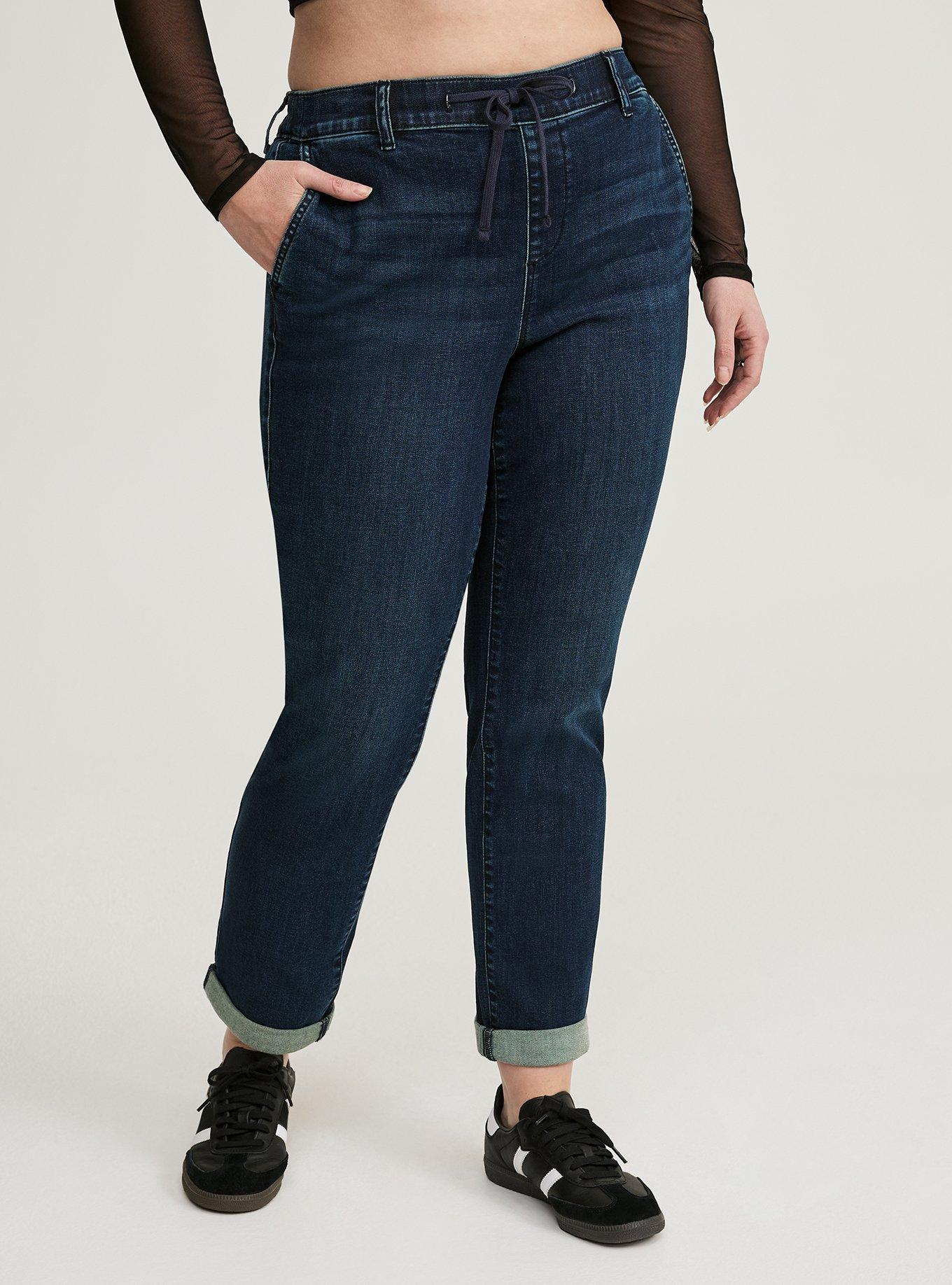 Pull-On Weekend Boyfriend Super Soft Mid-Rise Jean