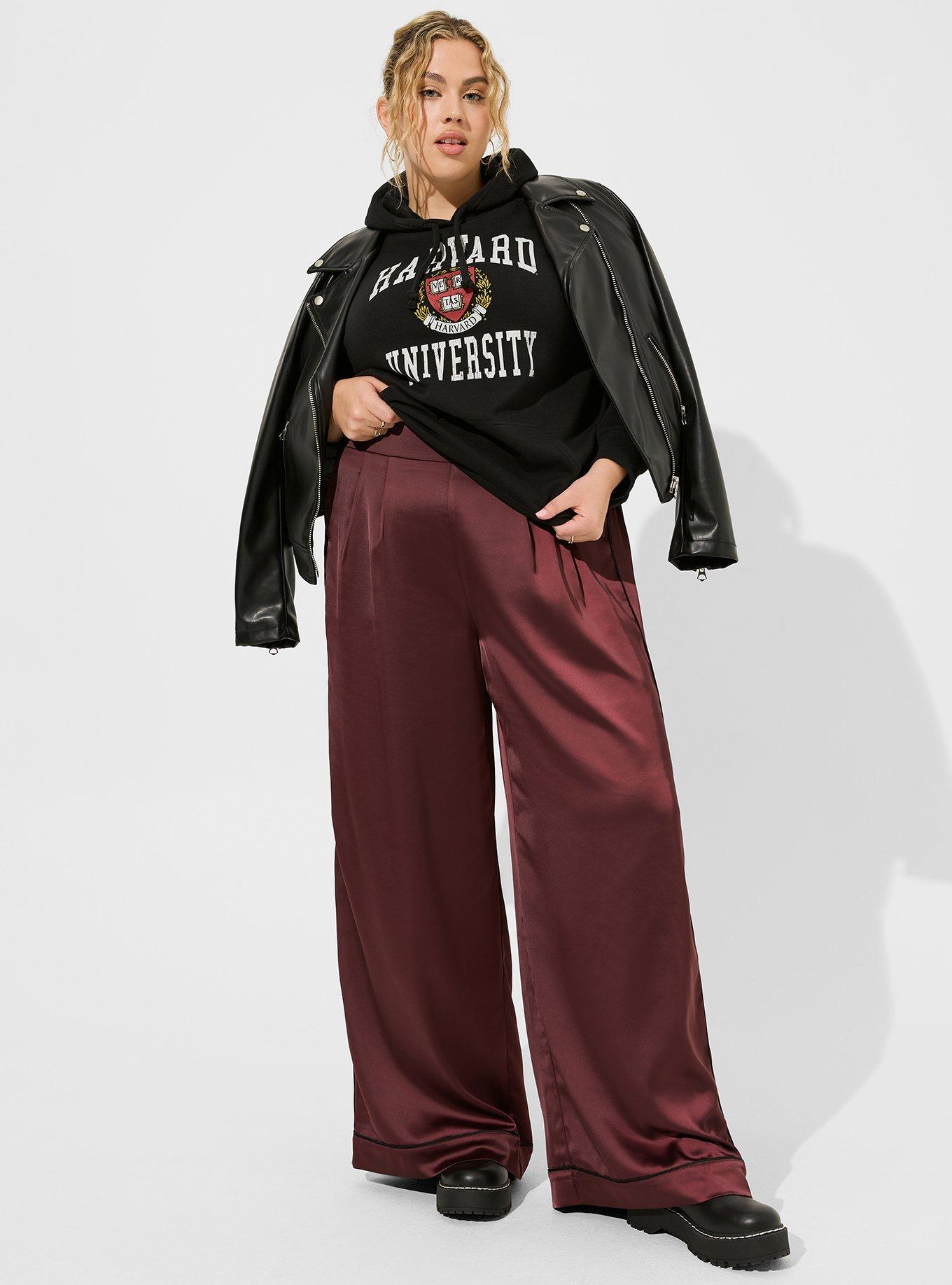 Wide-Leg Satin Pant