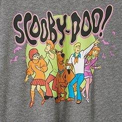 Scooby Doo Classic Fit Cotton Long Sleeve Raglan Tee, MEDIUM HEATHER GREY, swatch