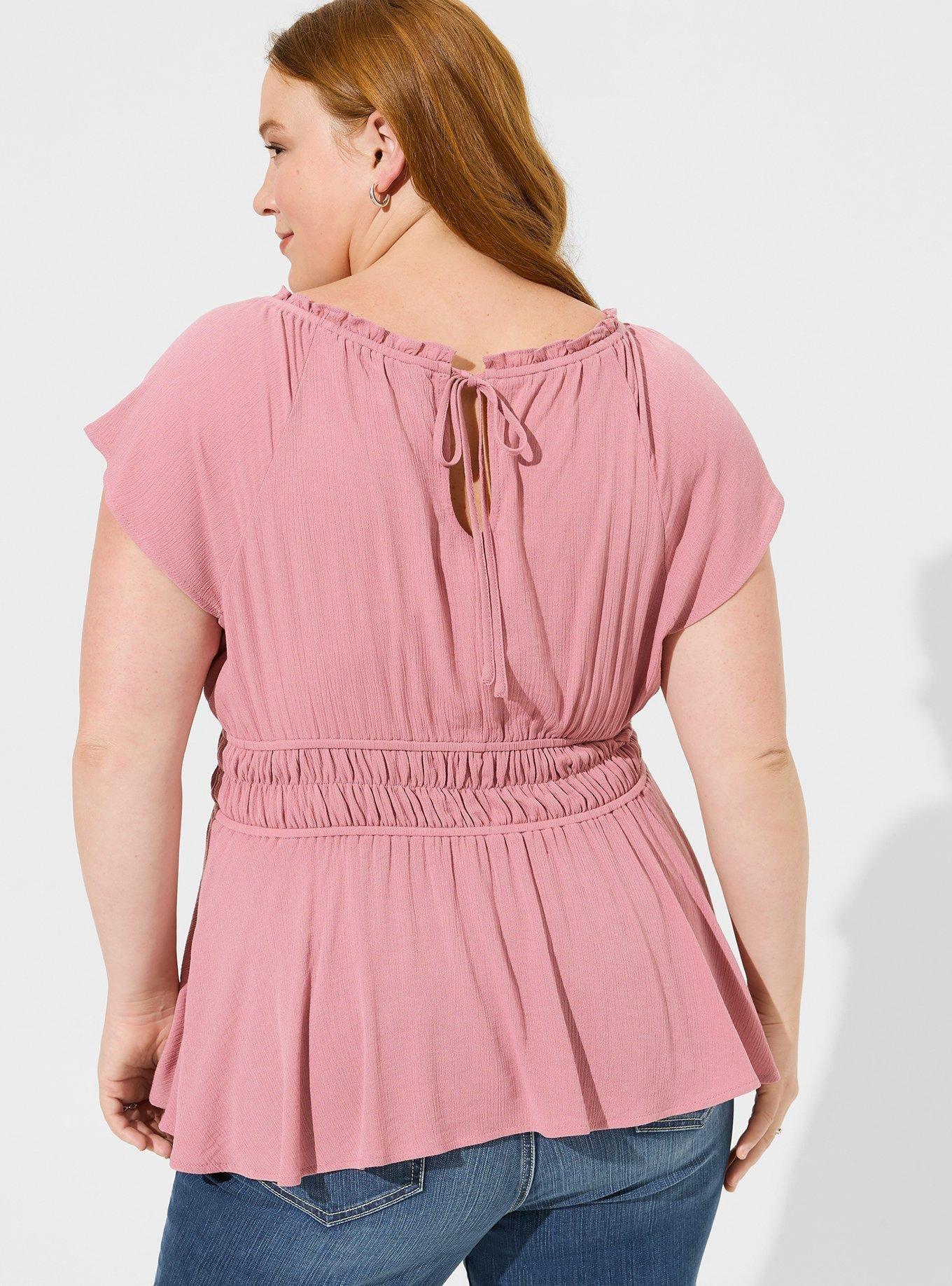 Babydoll Washable Gauze Short Sleeve Top