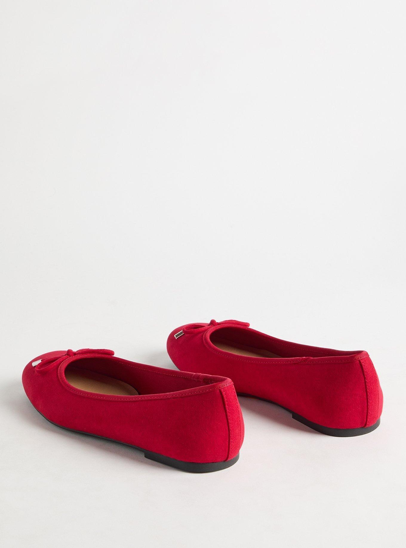 Bow Detail Square Toe Flat (WW)
