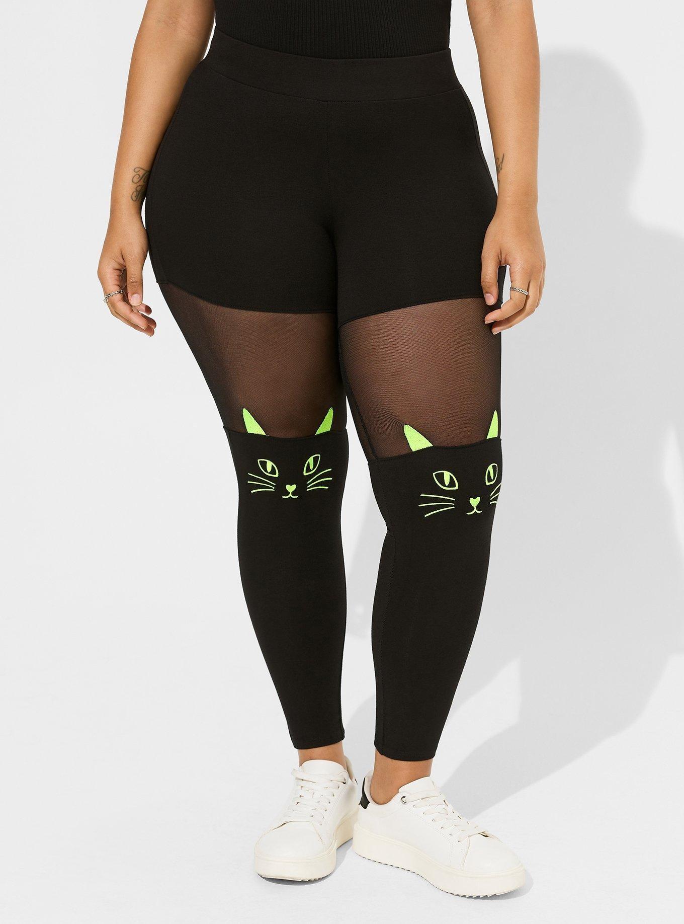 Plus Size - Full Length Signature Waist Cat Neon Thread Legging - Torrid