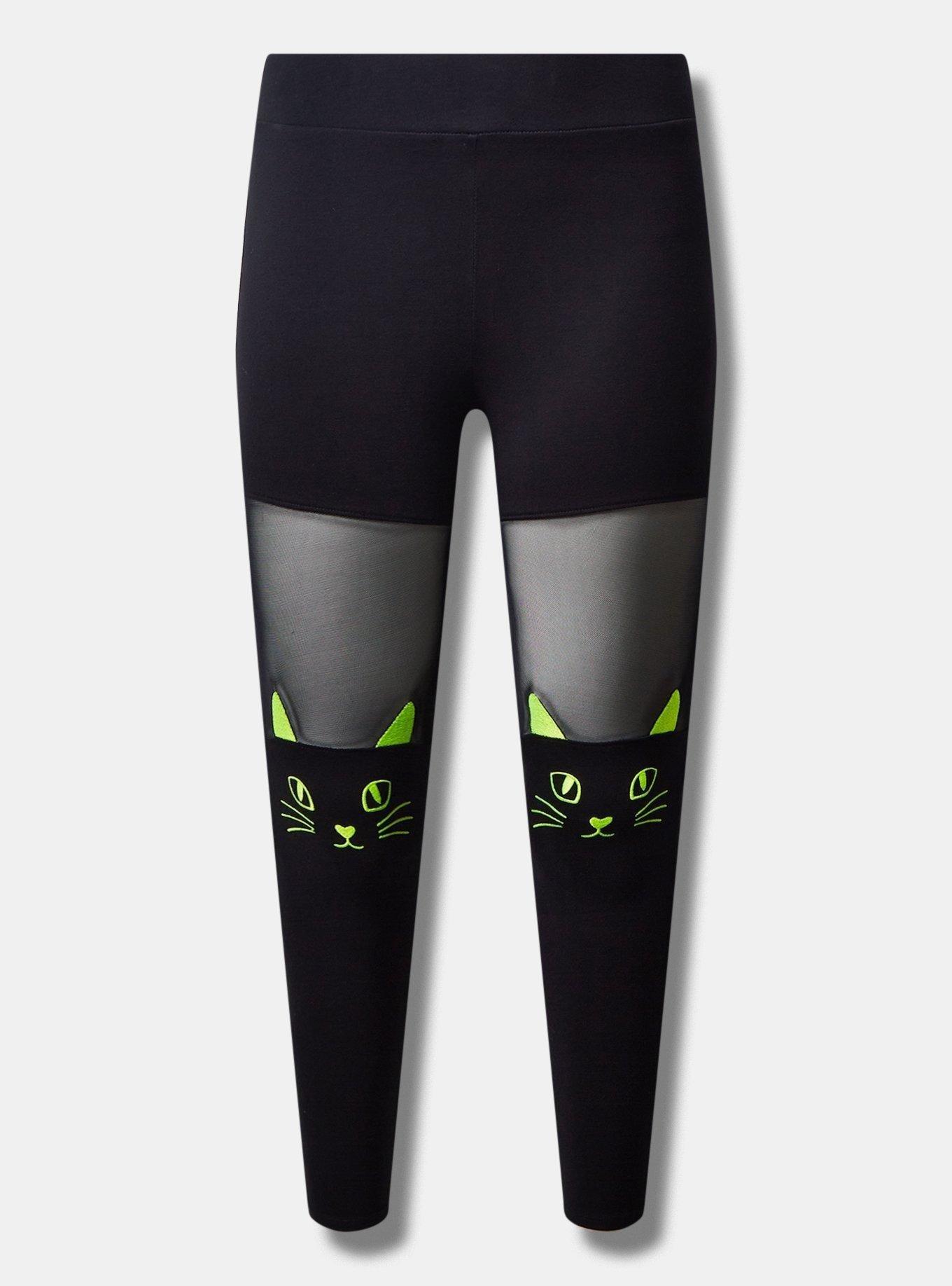 Plus Size - Full Length Signature Waist Cat Neon Thread Legging