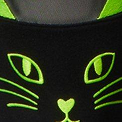 Full Length Neon Cat Legging, DEEP BLACK, swatch