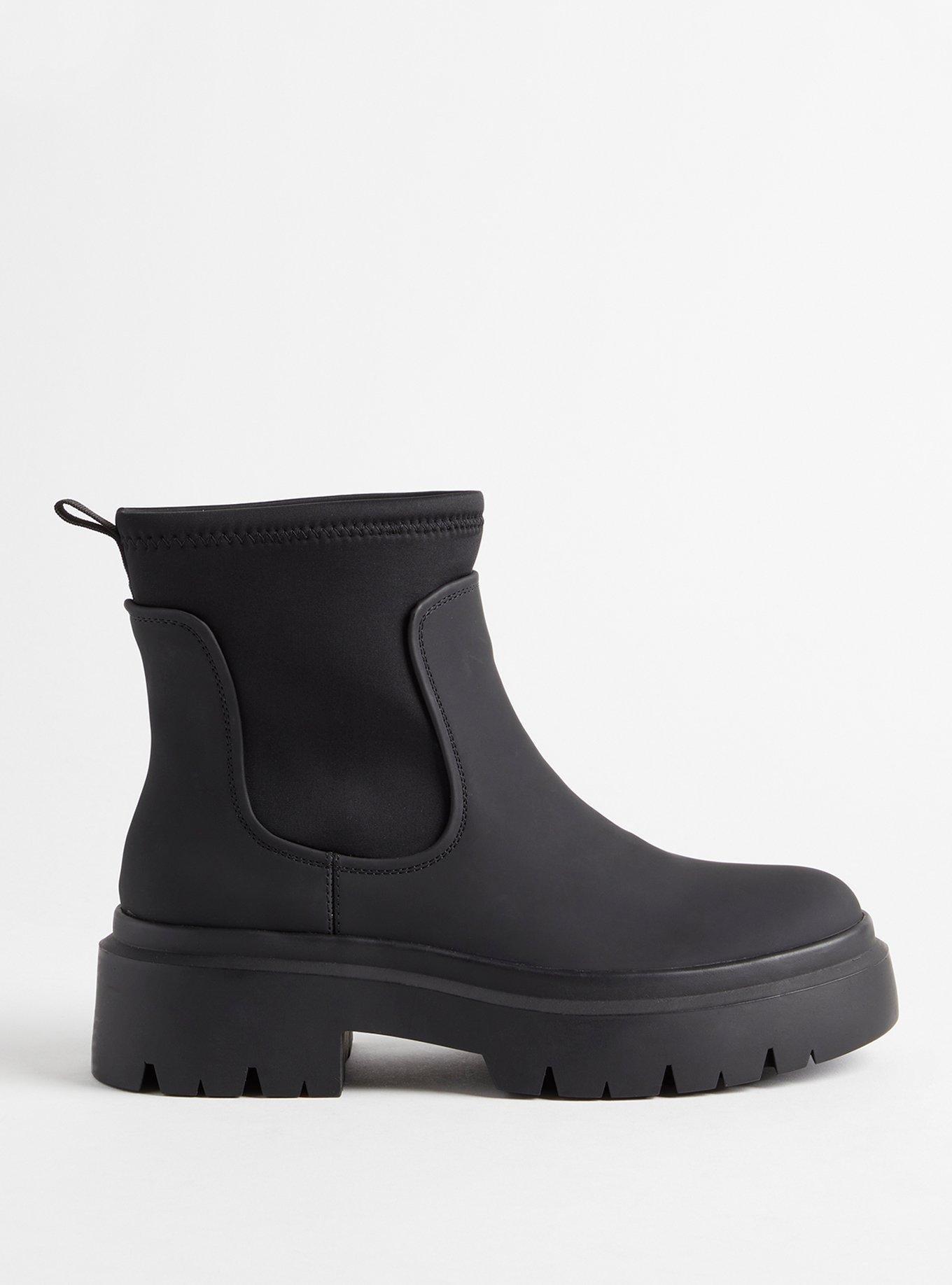Plus Size Chelsea Rainboot (WW), BLACK, alternate
