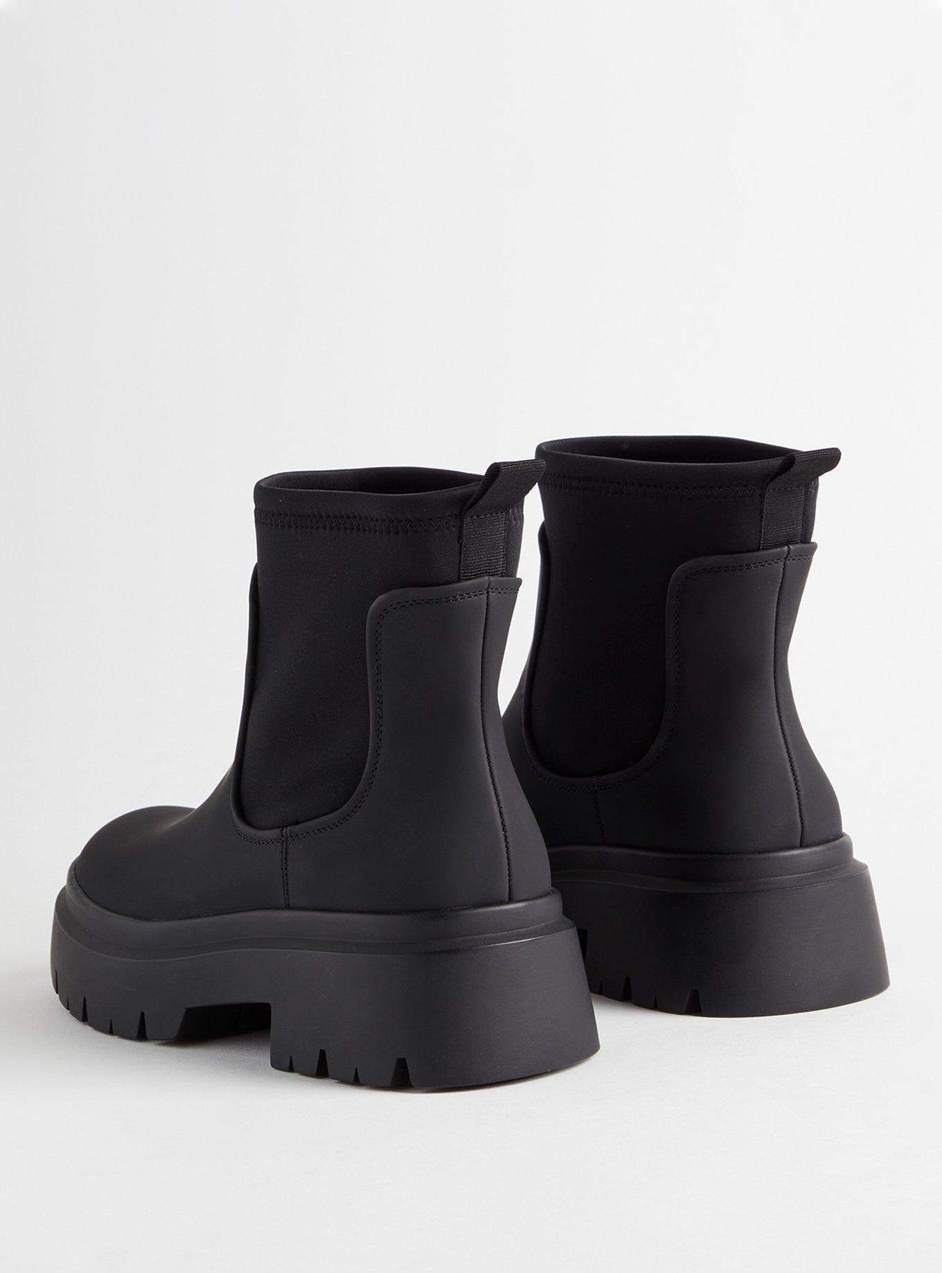 Plus Size Chelsea Rainboot (WW), BLACK, alternate