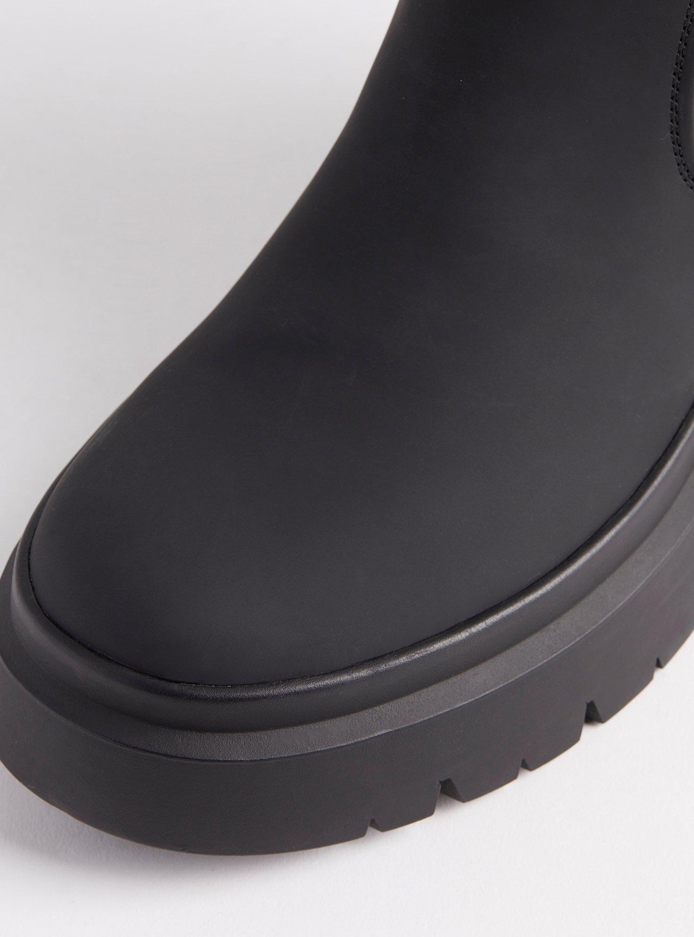 Plus Size Chelsea Rainboot (WW), BLACK, alternate
