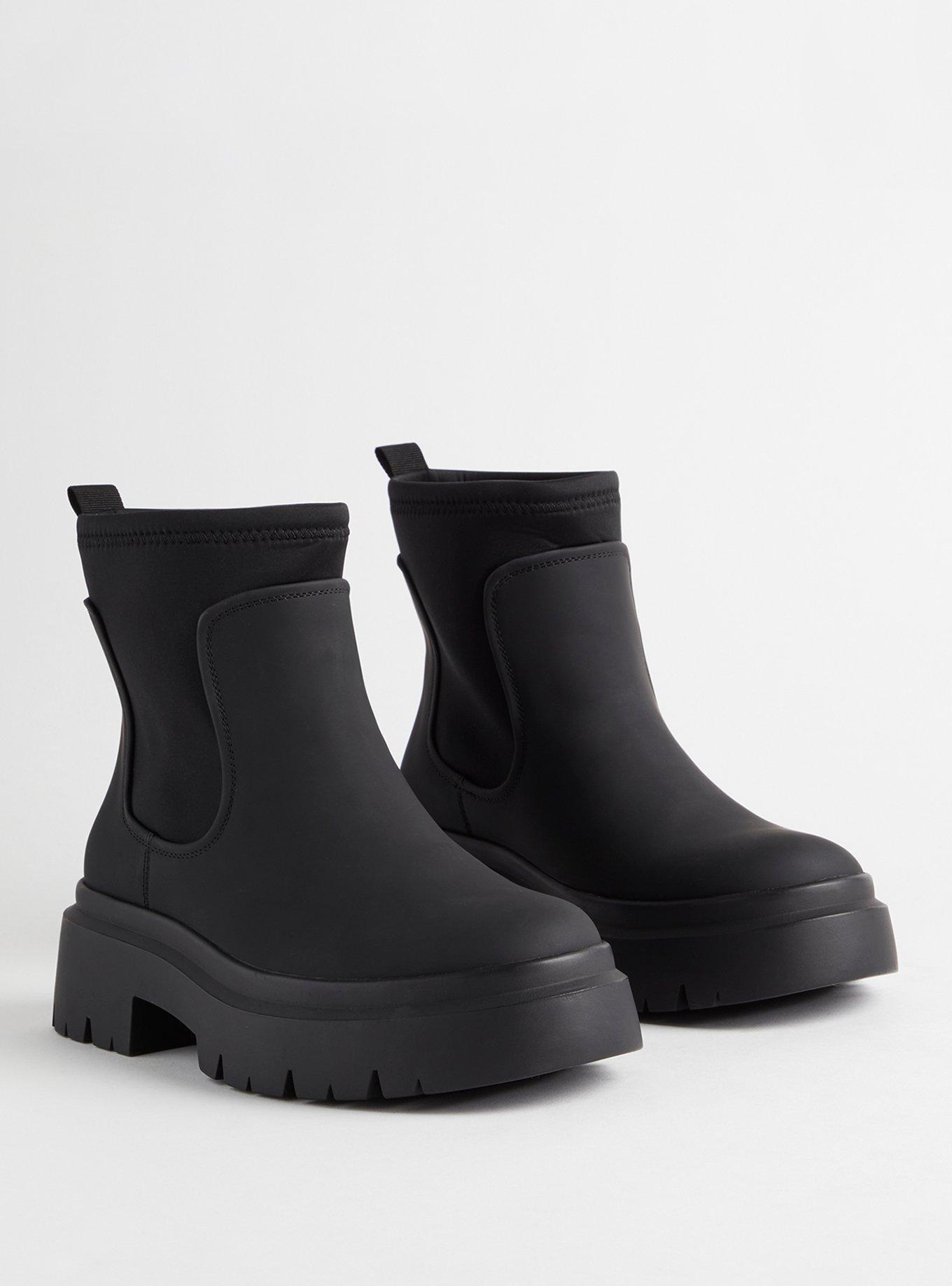 Plus Size Chelsea Rainboot (WW), BLACK, hi-res