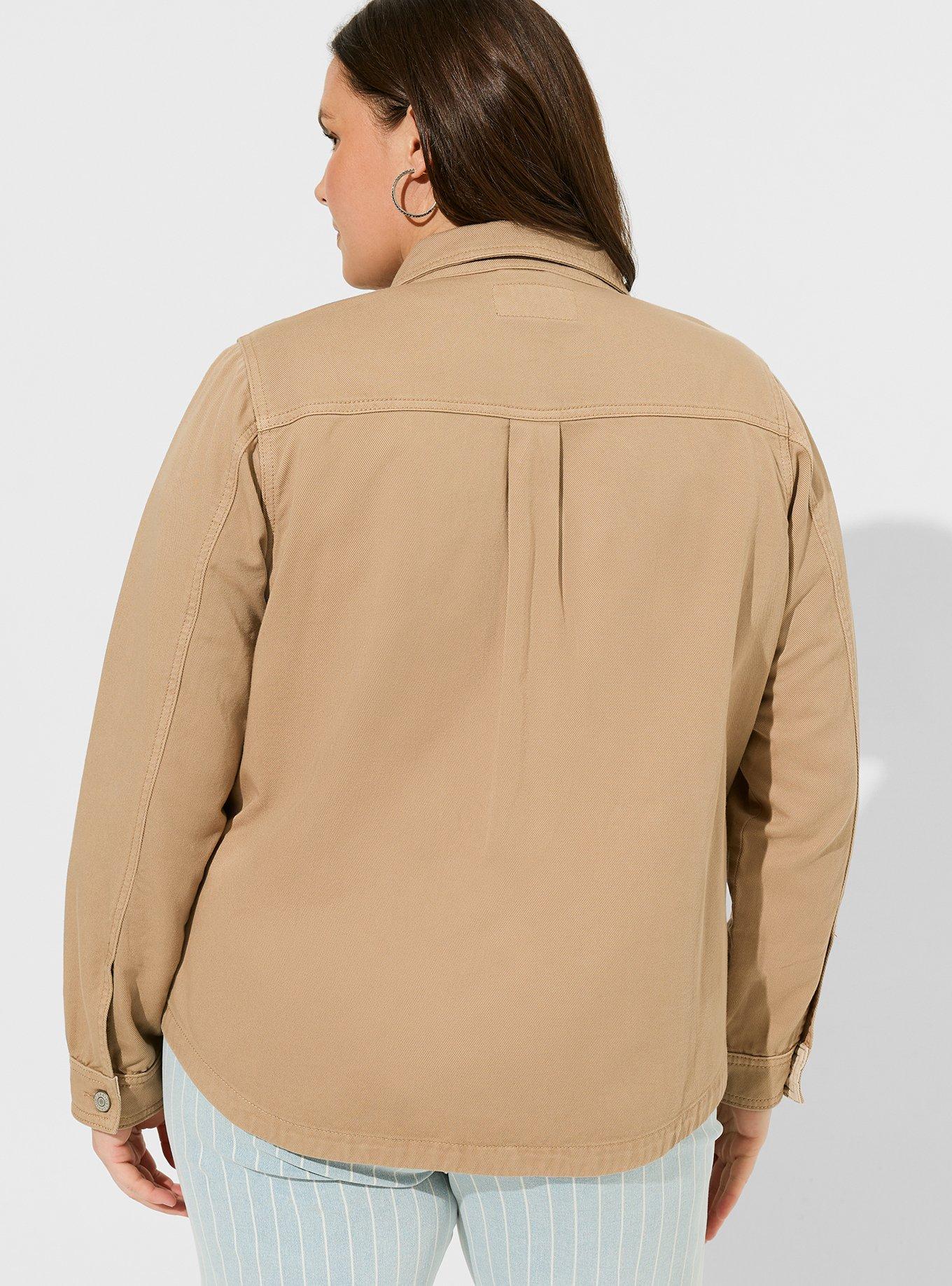 Plus size safari on sale jacket