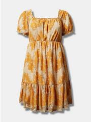 Mini Two Tone Lace Tiered Babydoll Dress, SMOKE GRAY, hi-res