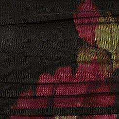 Midi Mesh Shirred Bodycon Dress, BLAIR FLORAL, swatch