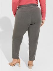 Plus Size Relaxed Taper City Twill High-Rise Pant, CHARCOAL, alternate