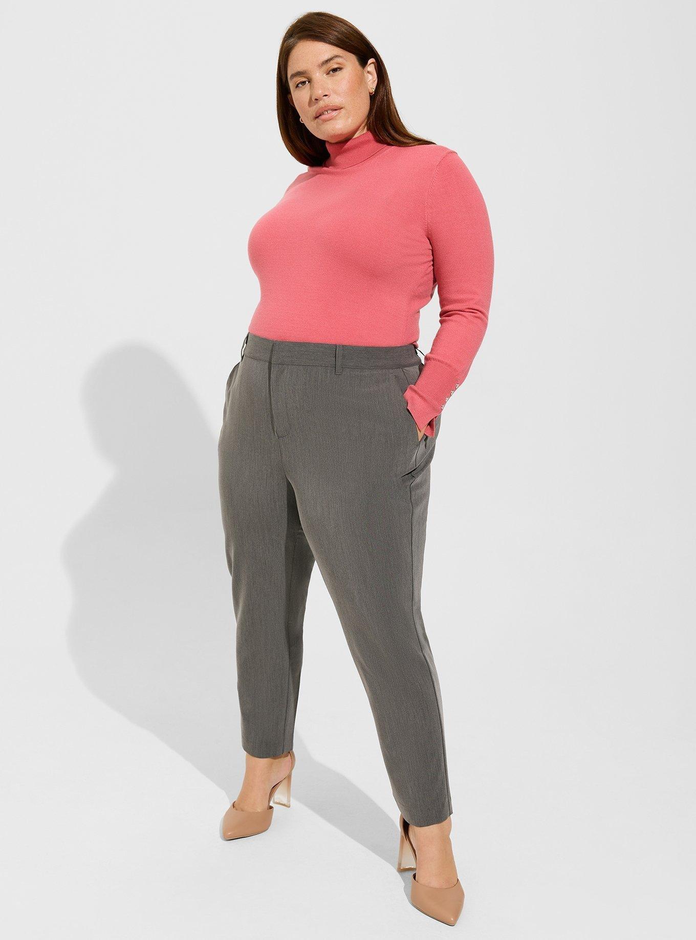 Plus Size - A-Line Flare Lightweight Twill Cargo High Rise Pant - Torrid