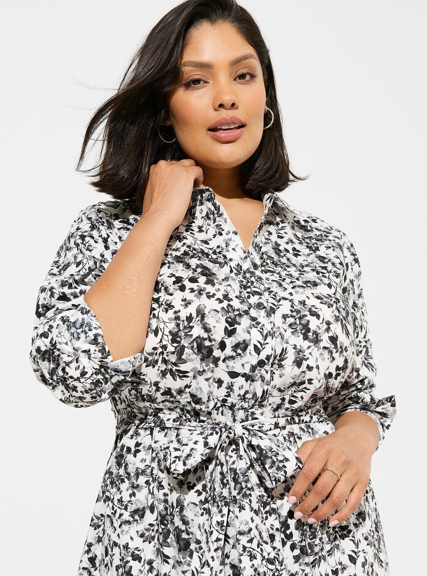 Plus Size - Mini Poplin Shirtdress - Torrid