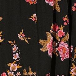 Maxi Hi-Low Lace Inset Skirt, TROMPE LOEL FLORAL, swatch