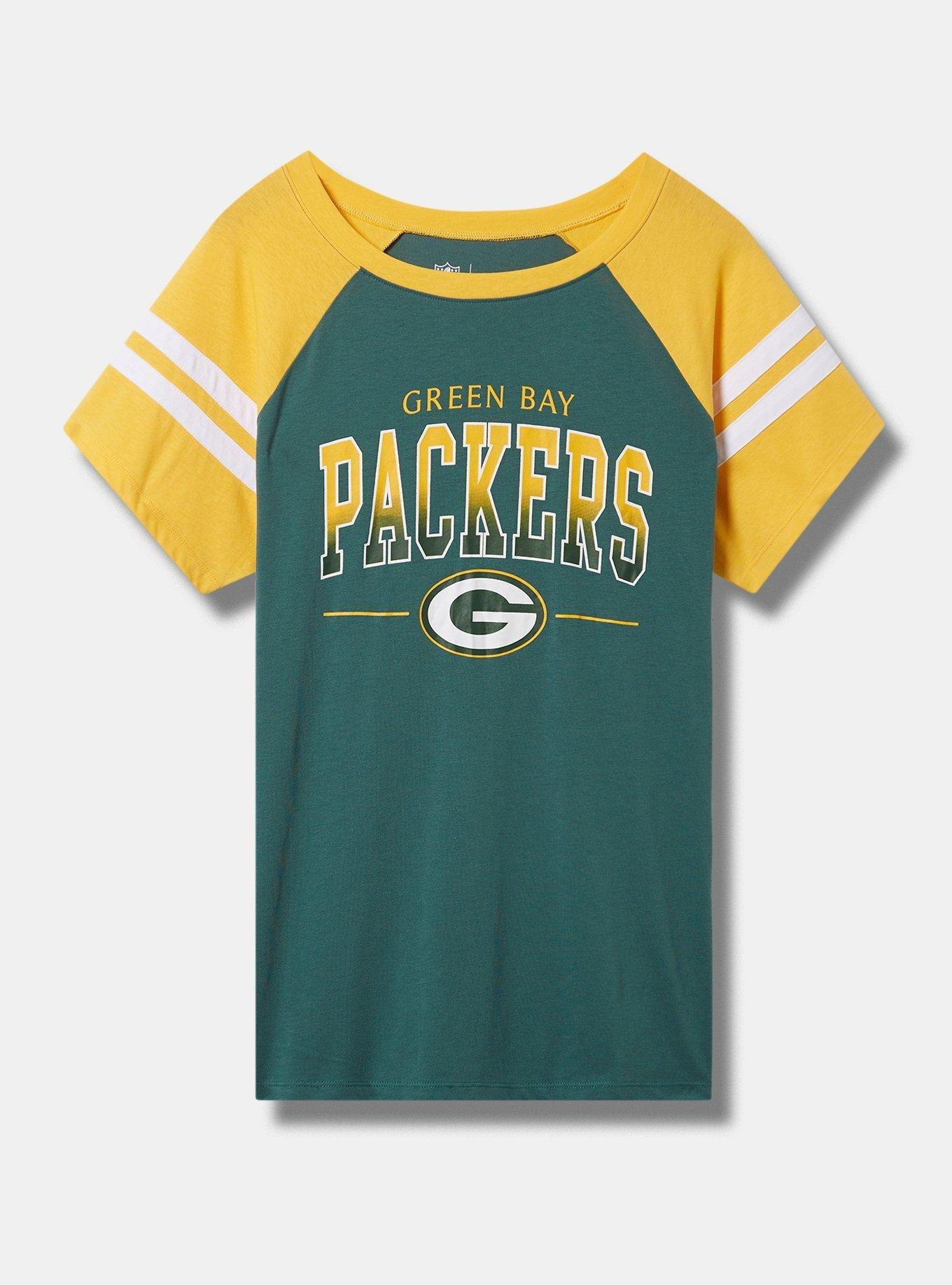 Green Bay Packers Women's NFL Team Apparel Plus Size Jersey 1X